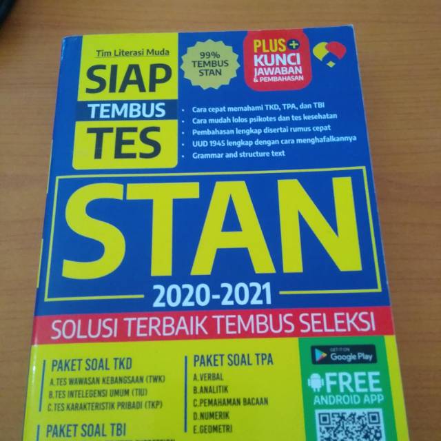 Jual Buku Siap Tembus Tes Stan 2020 2021 Shopee Indonesia