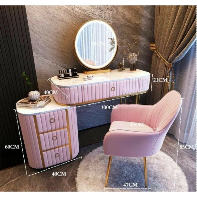 Jual Meja rias 1 set (bisa kirim seluruh indonesia) | Shopee Indonesia
