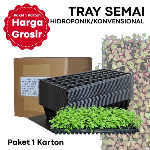 Jual 1 Karton Box Tray Semai Bibit Seeding Tray Hidroponik Dan Umum