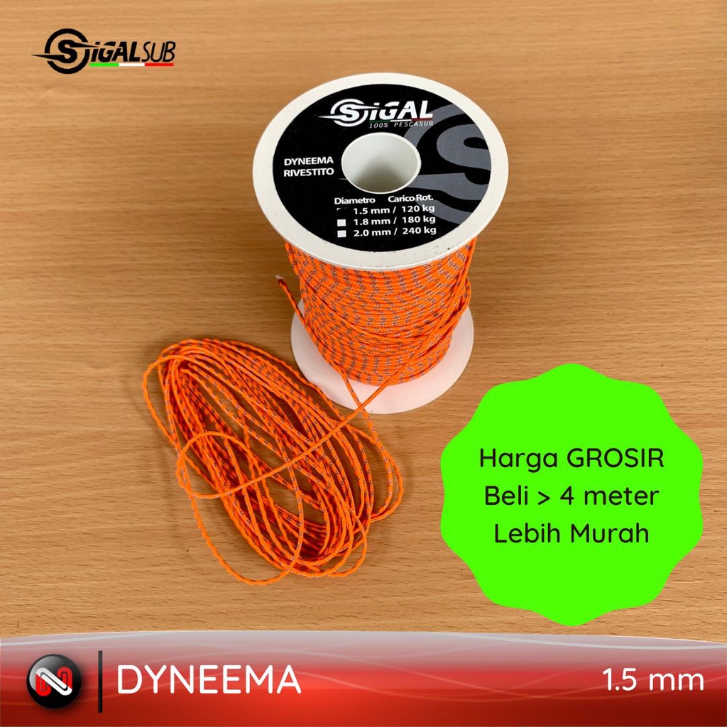 Picasso Red Dyneema 1.5mm