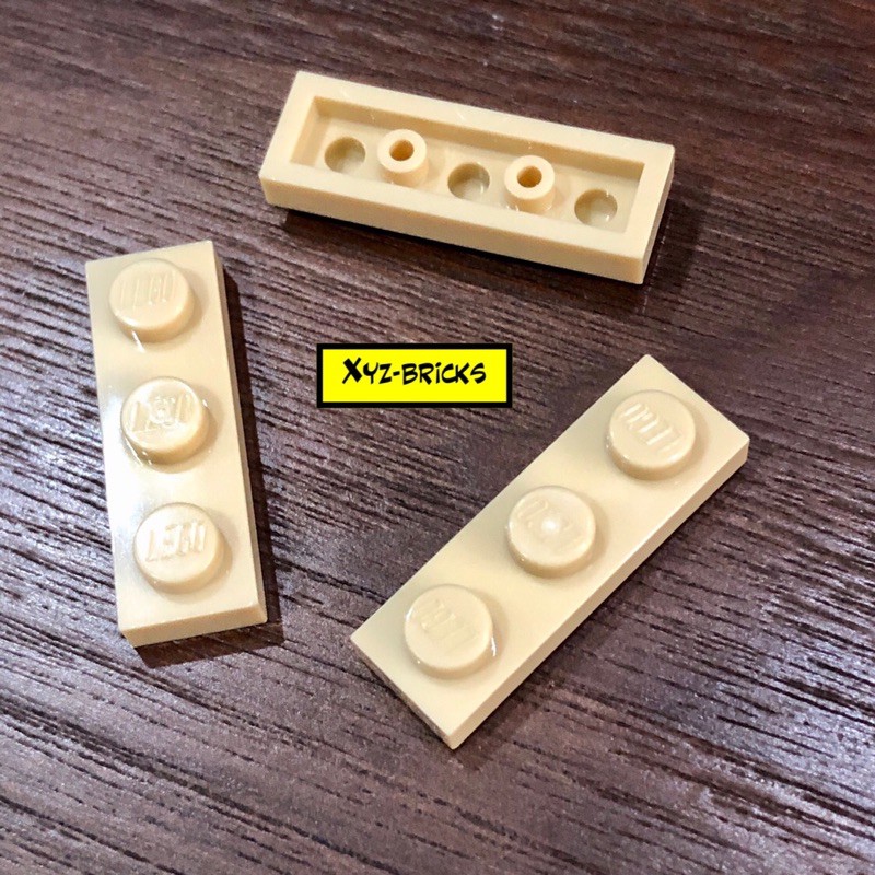 Jual LEGO PARTS 4121921 Plate 1x3 Brick Yellow Tan Shopee Indonesia