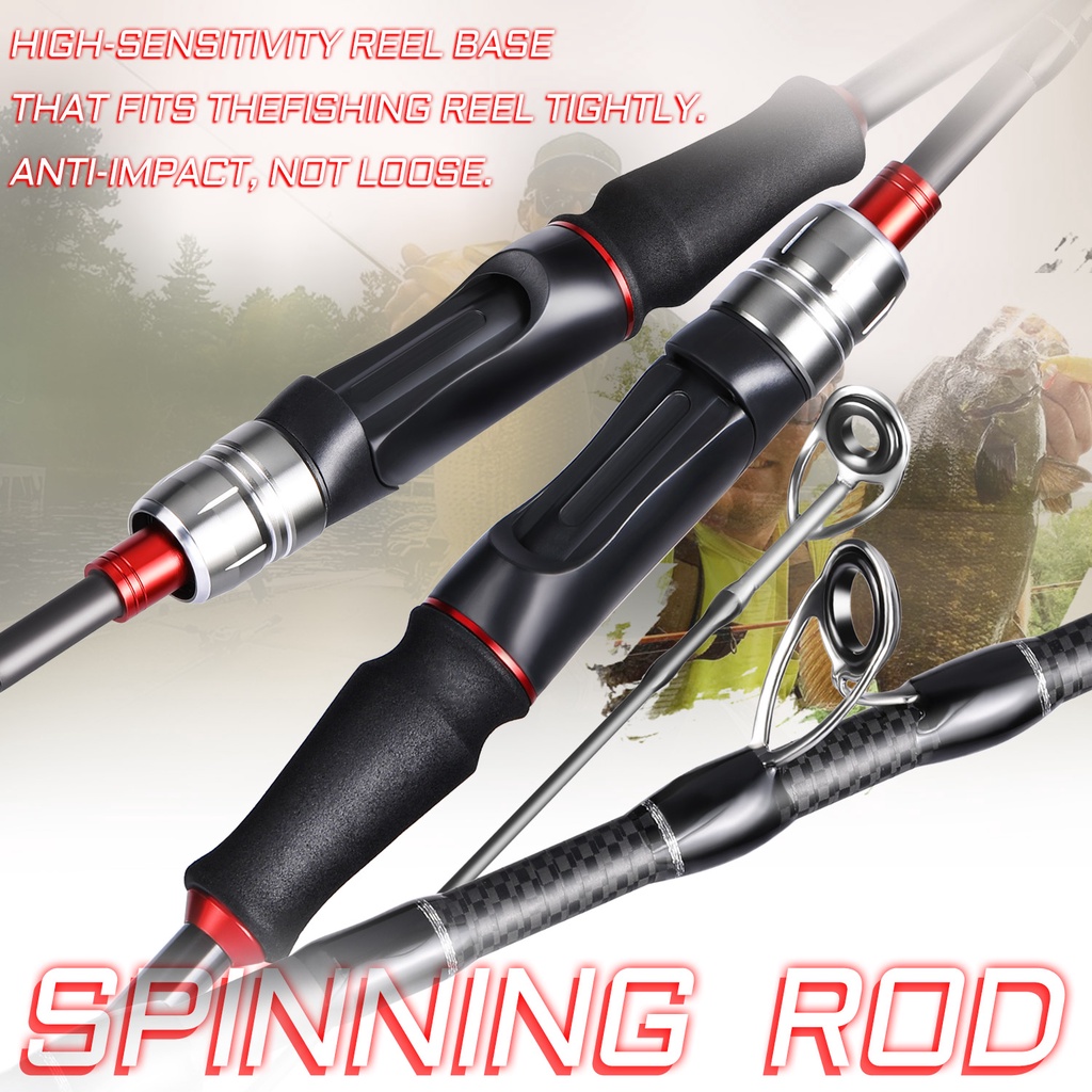 Jual Sougayilang Spinning Casting Fishing Rod 1.8m/2.1m Carbon Fiber ...