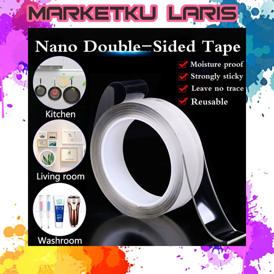 Jual MKL NANO DOUBLE SIDED TAPE TRANSPARAN / IVY GRIP TAPE / LEM
