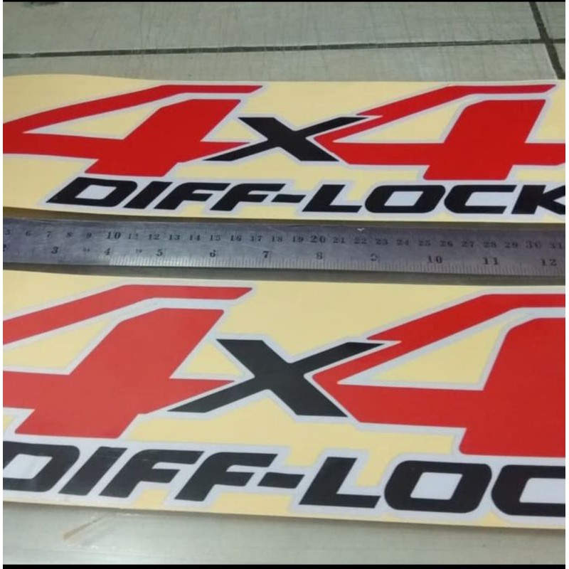 Jual Sticker Toyota Truck Hilux Diff lock Set Bak Kiri Kanan | Shopee ...