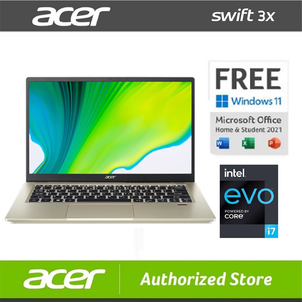 Jual Acer Swift 3x Sf314 510g I7 1165g7 16gb 512gb Ssd Intel Iris Xe