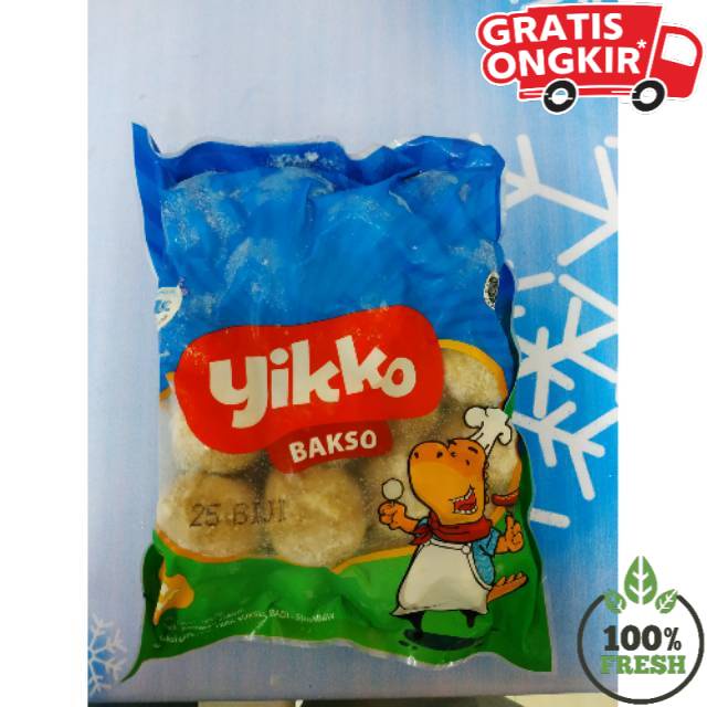 Jual Bakso Yikko Tenis Isi 25 Bakso Sapi Isi 25 Ukuran Besar Shopee