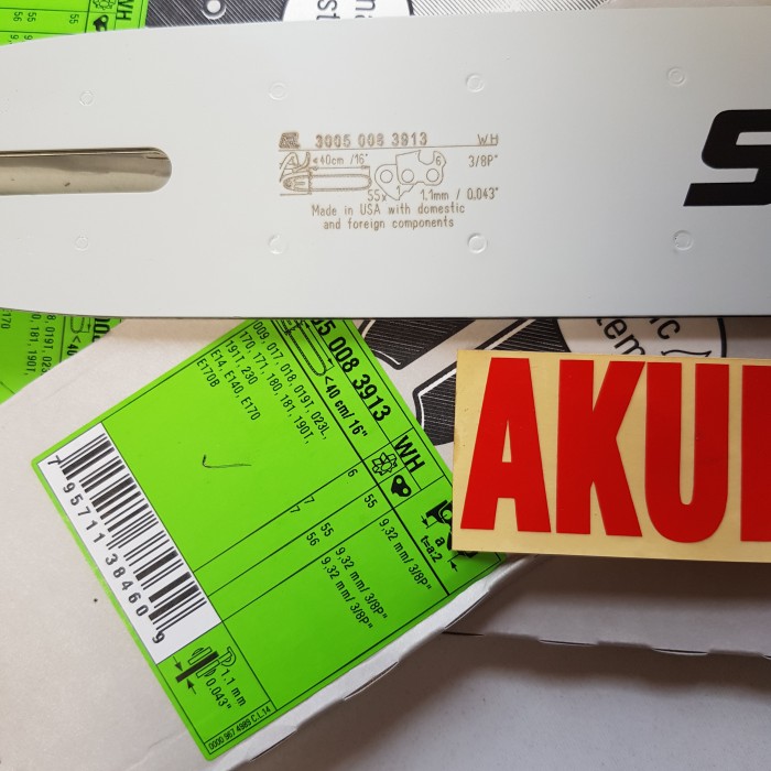 Jual guide bar chainsaw STIHL MS 180 16 inch STIHL ASLI ORIGINAL ...
