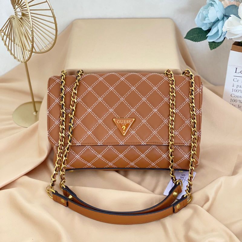 [Bisa COD] Ready Tas Guess Cessily Polos Rajut Anyam