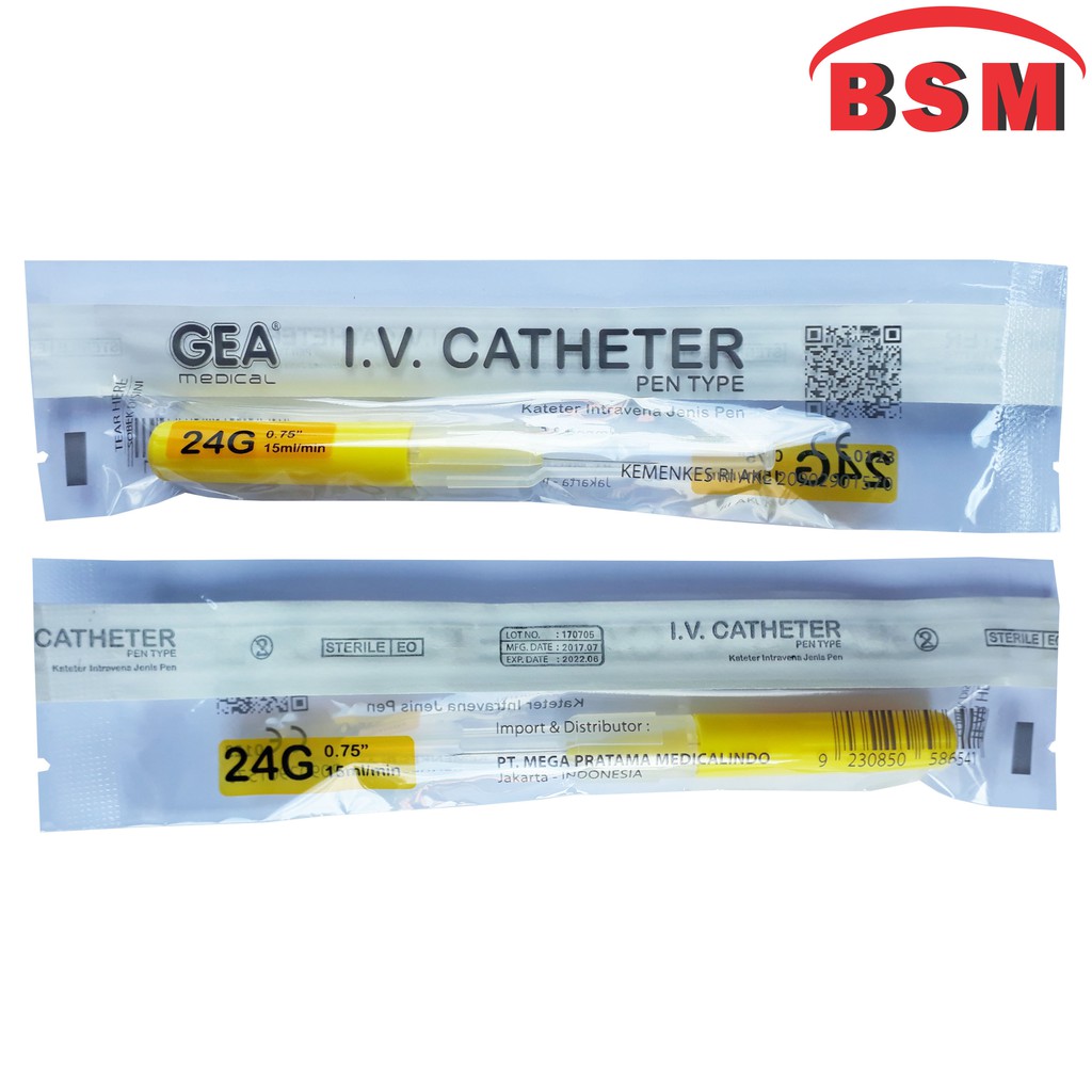 Jual IV Catheter GEA 24 G | Shopee Indonesia