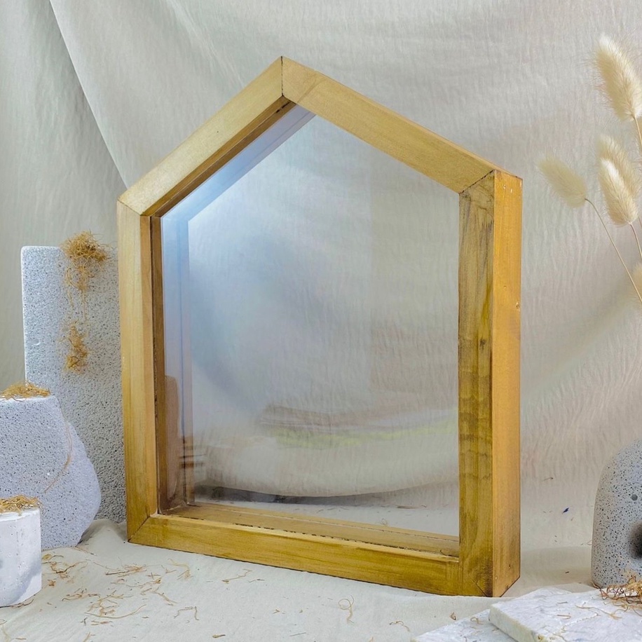 Jual PIGURA | FRAME | BINGKAI TRANSPARAN BENTUK RUMAH COCOK UNTUK ...