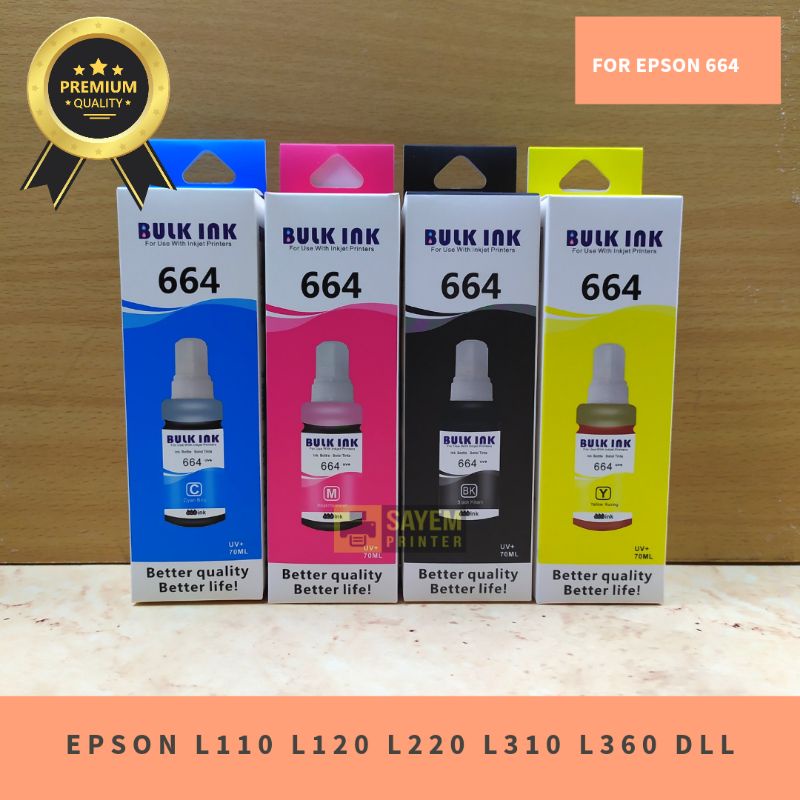Jual Tinta 3ps0n 664 L110 L120 L210 L220 L300 L310 L350 L360 L355 L1300 ...