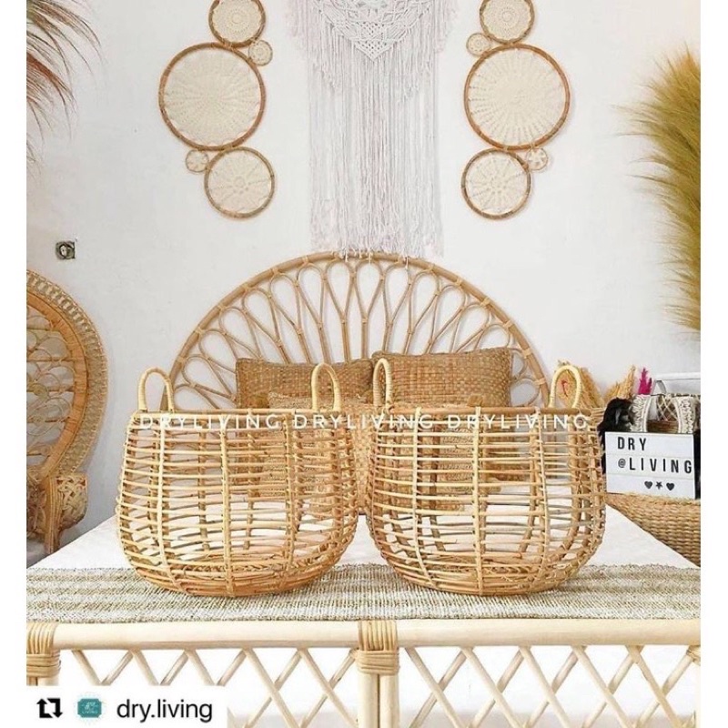 Jual Basket Rattan Fat Rara | Shopee Indonesia