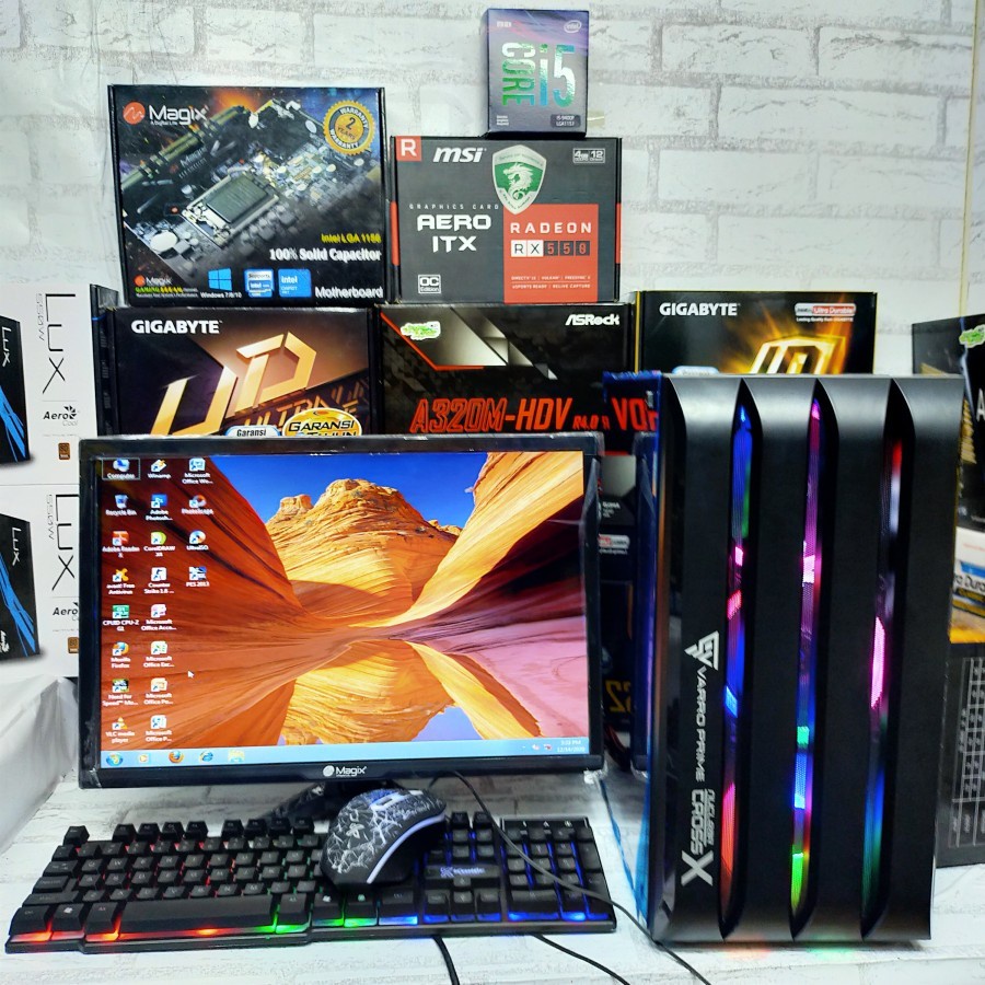 Jual Pc Gaming Fullset Amd Ryzen G Ram Gb Hdd Ssd Monitor