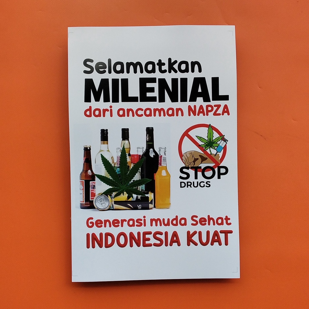 Jual Poster Stop Napza - Stop Drugs - Poster Selamatkan Anak dari ...
