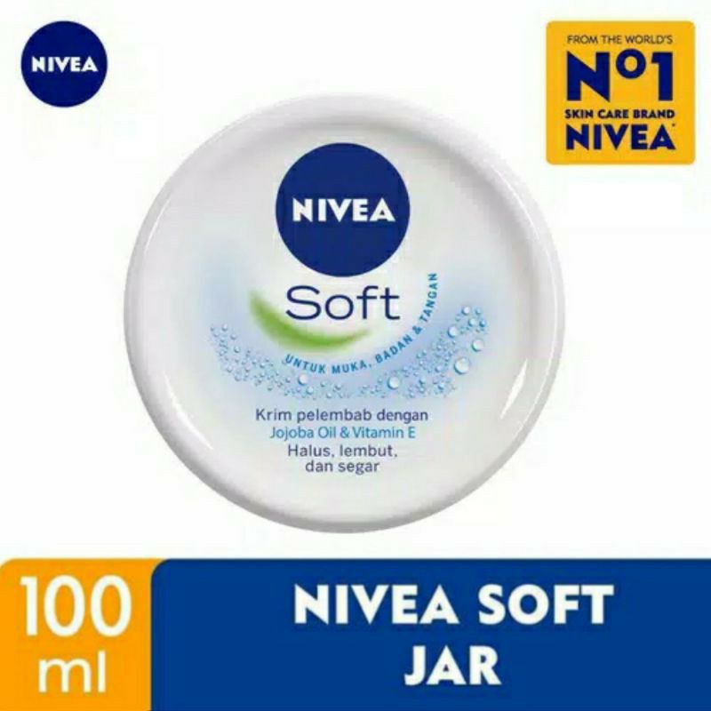 Jual Nivea Soft Krim Jar 100 Ml Shopee Indonesia