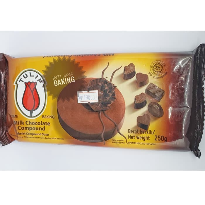 Jual Tulip Milk Chocolate Compound 225 Gr Shopee Indonesia