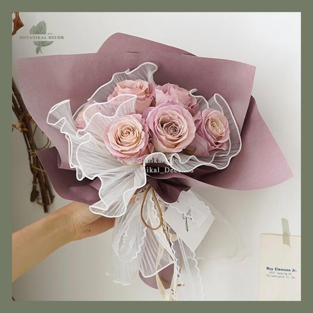 Jual Net Yarn Flower Wrapping Bouquet Bunga Hias Dekorasi Pesta ...