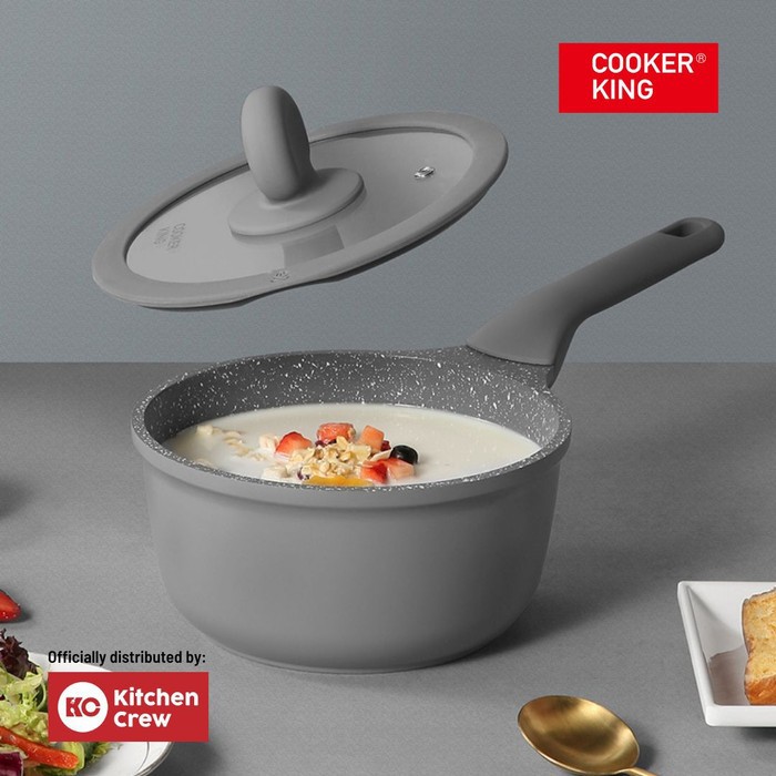 Jual Cooker King Saucepan Granite 18cm Non Stick Starry Series (Abu