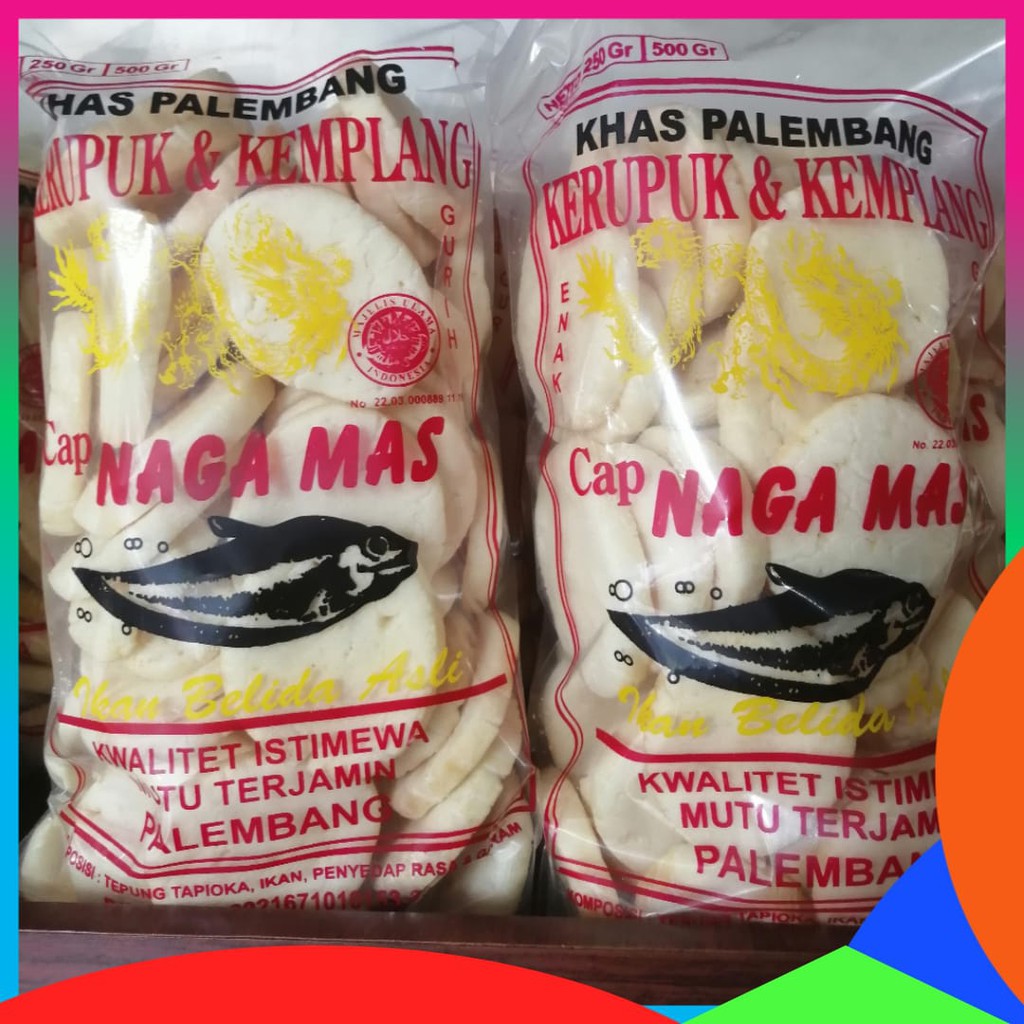Jual KEMPLANG ASLI PALEMBANG NAGA MAS 250 GRAM BULATAN KECIL KANCING ...