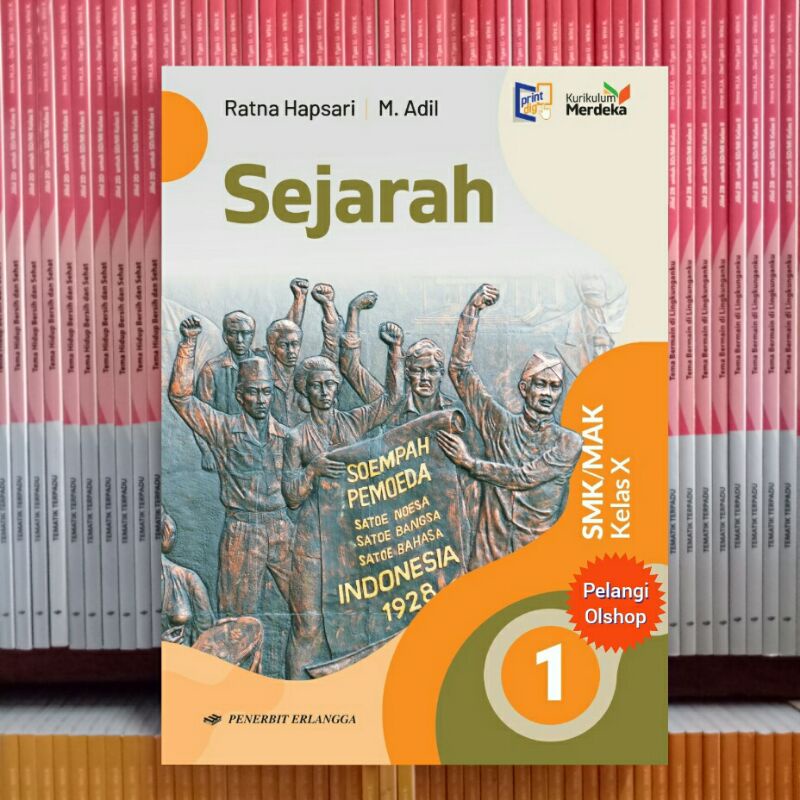 Jual BUKU SEJARAH SMK/MAK KELAS 10 (X) KURIKULUM MERDEKA ERLANGGA ...