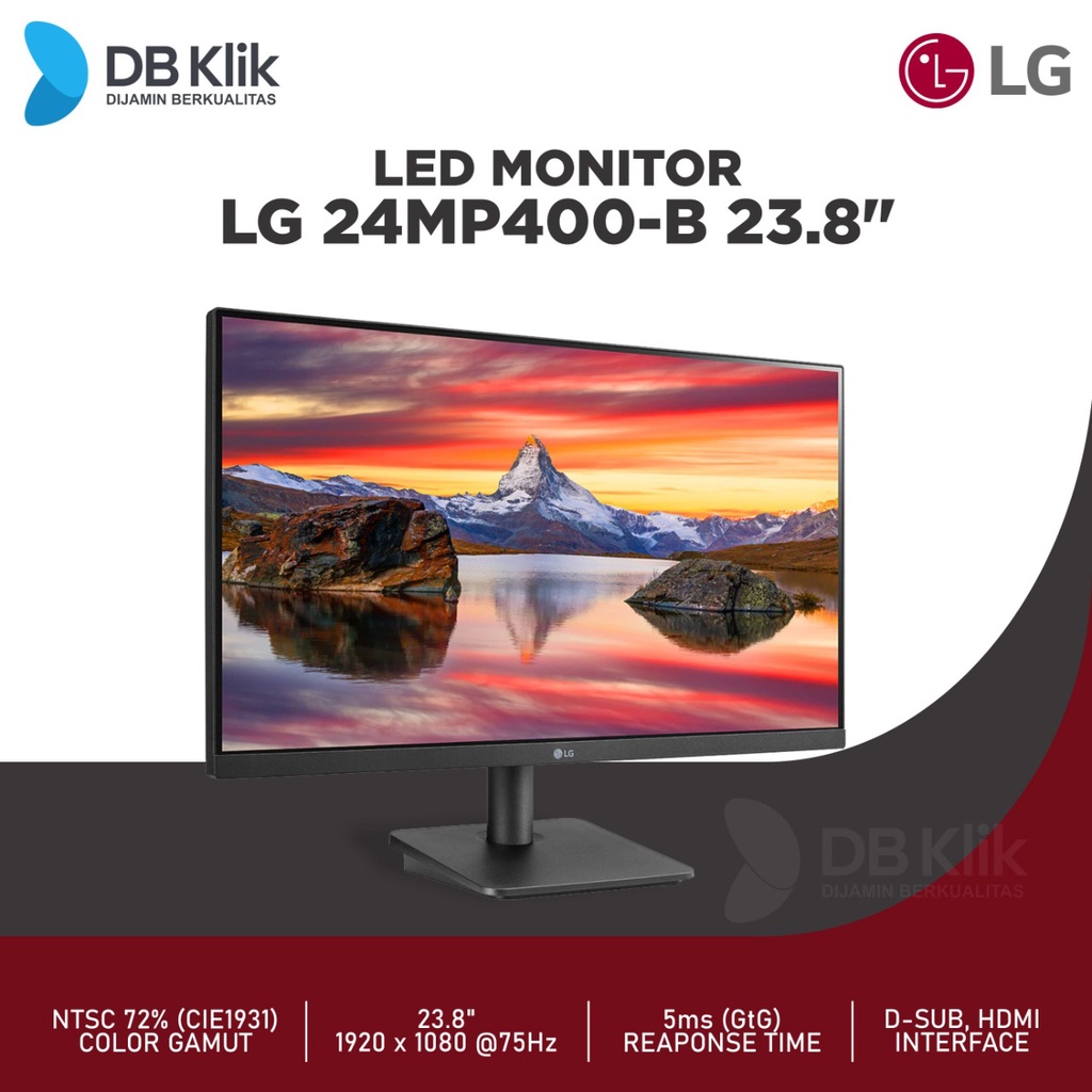 Jual Monitor LED LG 24MP400-B 23.8" IPS 75Hz FHD HDMI D-Sub - LG ...