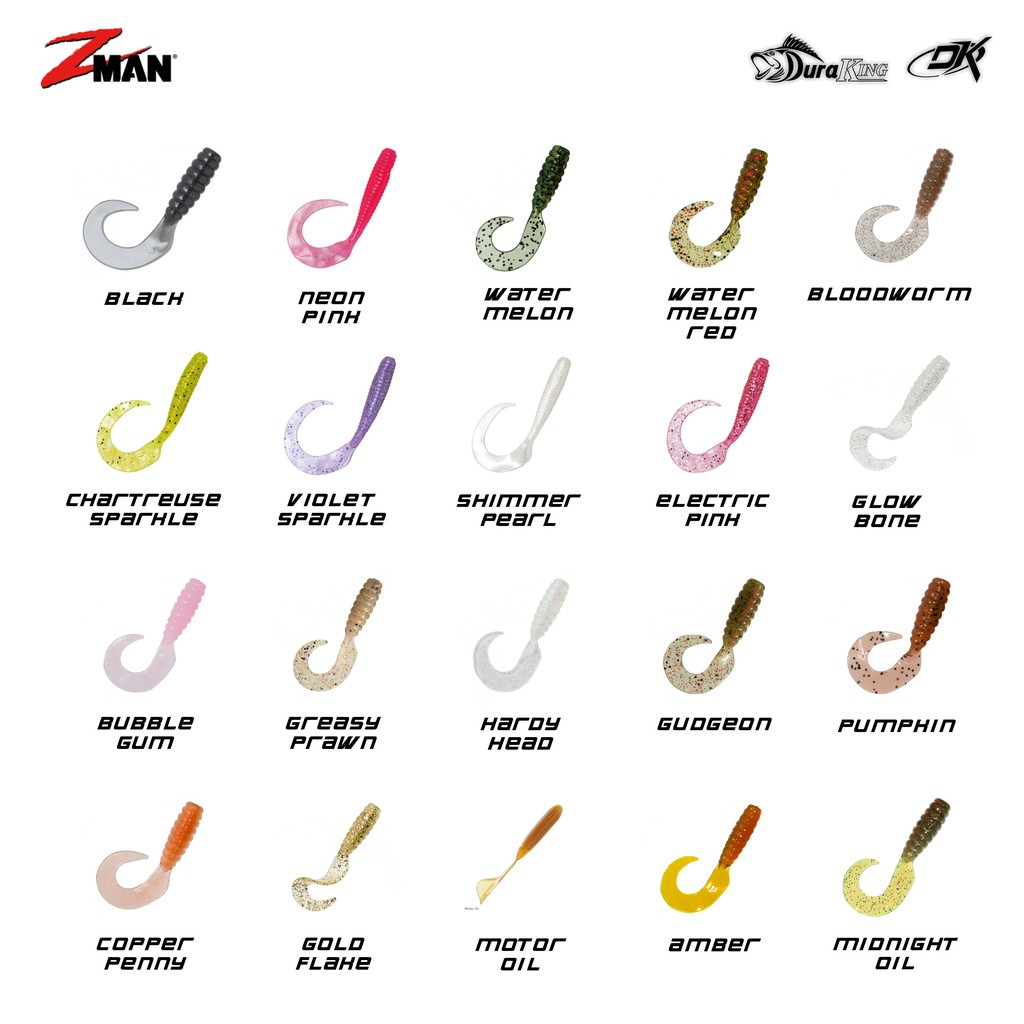 ZMan GrubZ 2.5'' Lures 8 Pack Amber 2.5 in