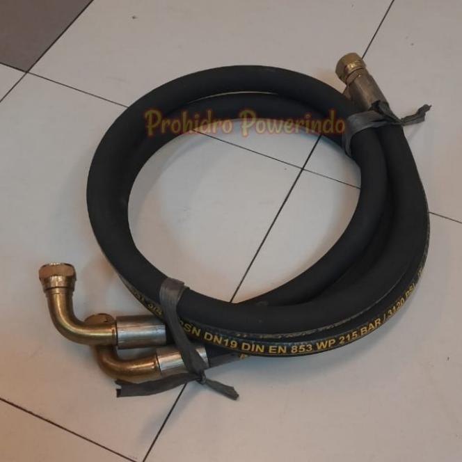 Jual Hose Hydraulic Selang Hidrolik 1/2" X R2 X 1000Mm X NuNj