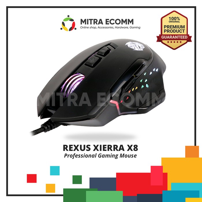 Jual MOUSE REXUS X8 RGB | Shopee Indonesia