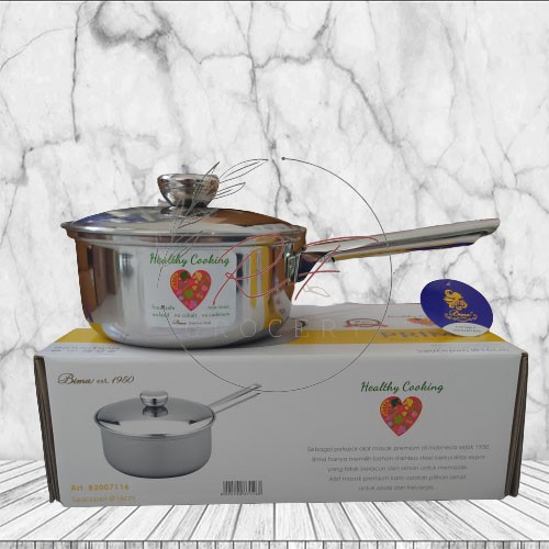 Jual Panci Sop Saucepan Bima Prima 16cm B2007116 Shopee Indonesia