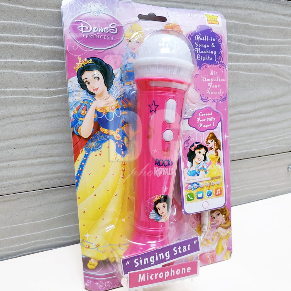 Jual Mainan Microphone Princess Rock n Royals | Singing Star Microphone ...