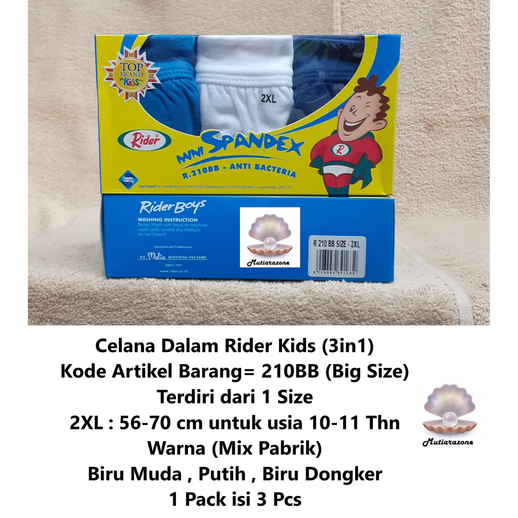 Jual Celana Dalam Rider Kids 210 BB (Big Size) | Shopee Indonesia