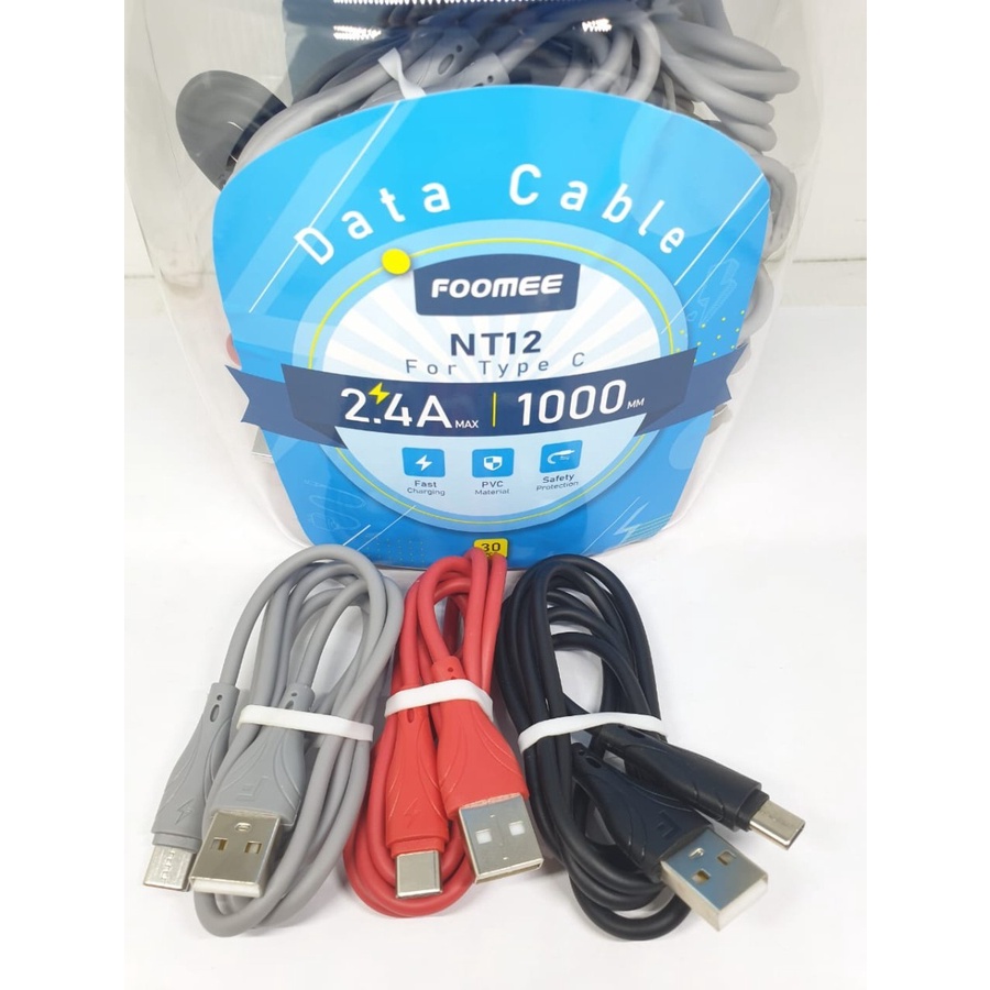 Jual Kabel Data Type C Foomee Nt Fast Charging Shopee Indonesia