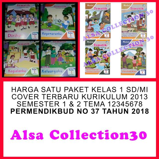 Jual Sepaket LKS Kelas 1 SD MI Tema 12345678 Semester 1 dan 2 - Buku ...
