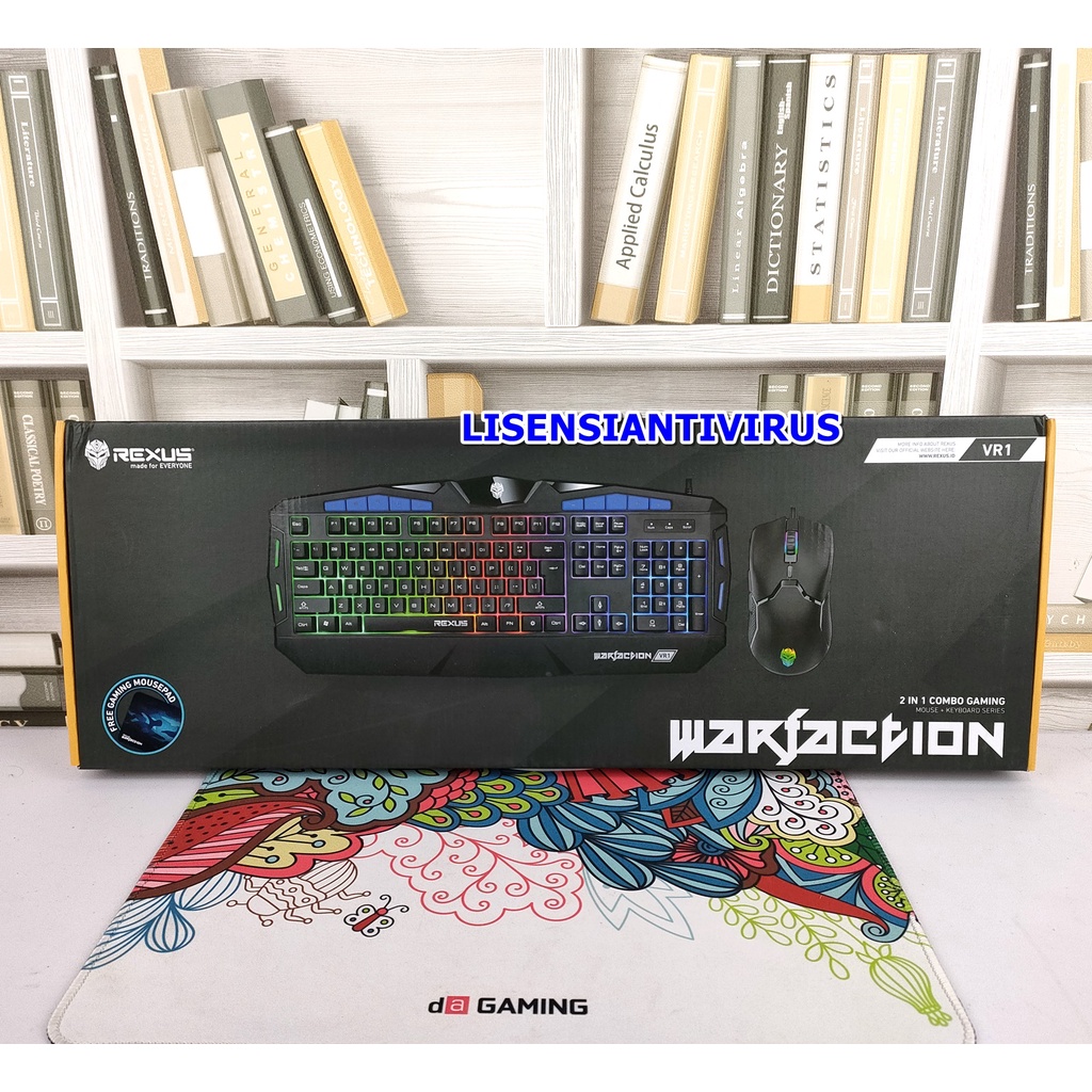 Jual Rexus Keyboard Mouse Warfaction VR1 Combo 3 in 1 New Version 2021 ...