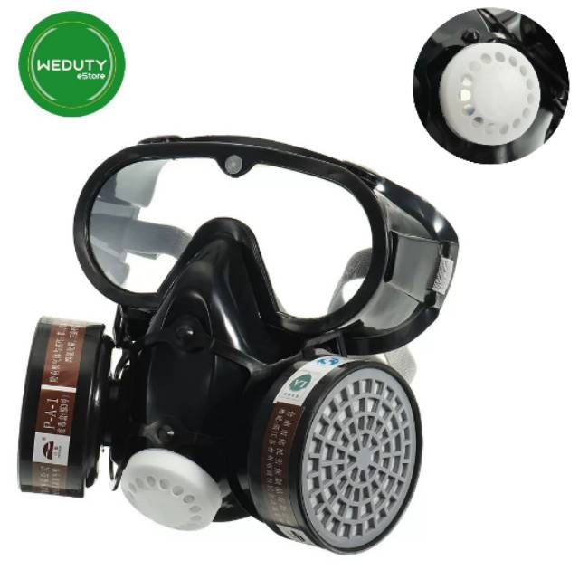 Jual SAFETY MASK GAS KIMIA BENZENE PESTISIDA ACETONE / MASKER RESPIRATOR KESELAMATAN KERJA K3