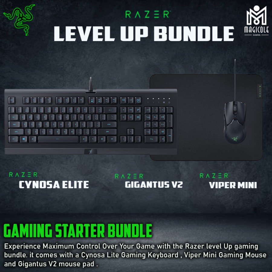 Jual RAZER Level Up Bundle (Viper Mini / Gigantus V2 / Cynosa Lite ...