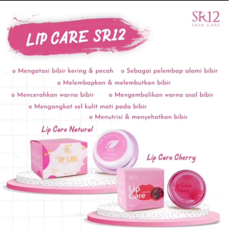 Jual LIP CARE SR12 / Pelembab bibir, Lip Blam, pencerah bibir Shopee