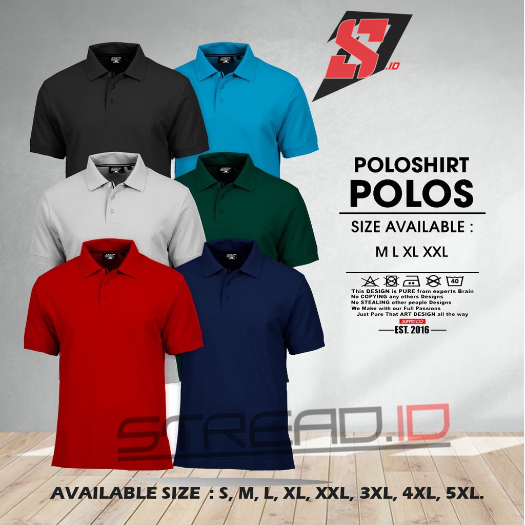 Jual Poloshirt / Kaos Kerah Polo Premium bahan Katun CVC PIQUE HEXAGON ...