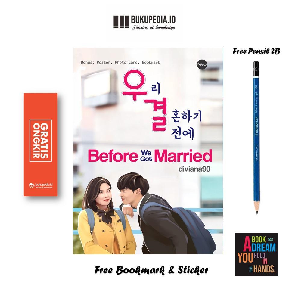 Jual Buku Novel Before We Got Married Ariamedia Bonus Pensil 2b