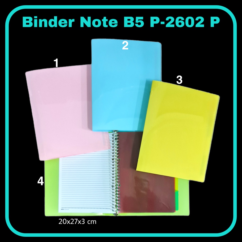 Jual Gg Binder Note Gasta B Pp Cover Warna Polos Bindernote Buku Note Shopee Indonesia