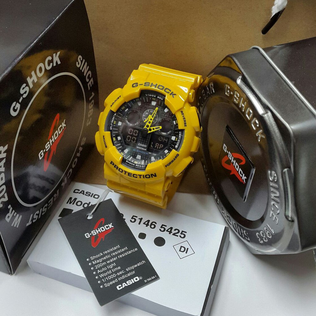 Jual Jam Tangan Casio G Shock GA 100 Original BM Shopee Indonesia