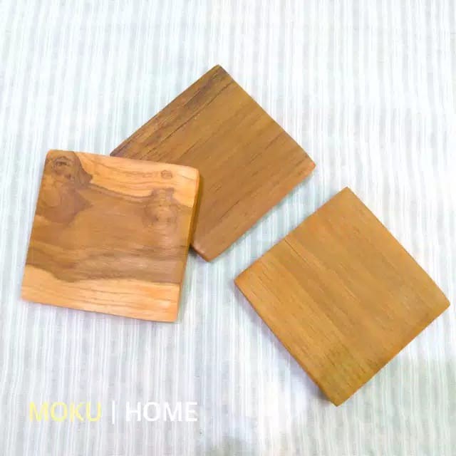 Jual Coaster Kayu Jati / Tatakan Gelas Wooden | Shopee Indonesia