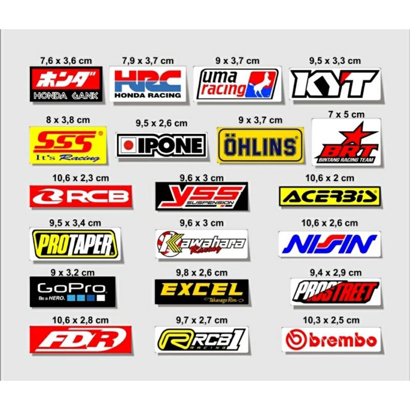 Jual Stiker Racing Stiker Motor Shopee Indonesia 0004