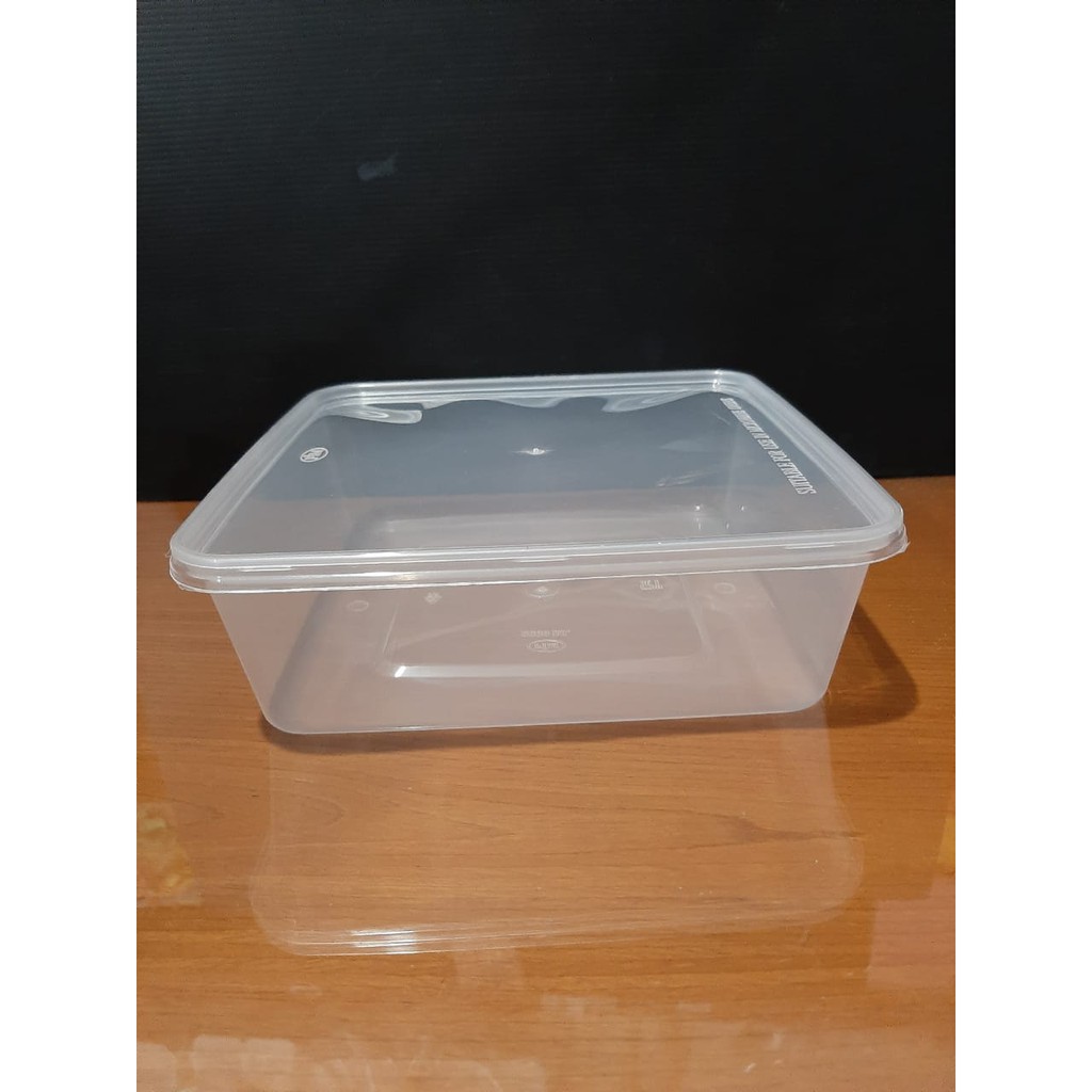 Jual Thinwall Kotak Kotak Makan Plastik 2000 Ml Ukuran 18x18x6 5 Cm