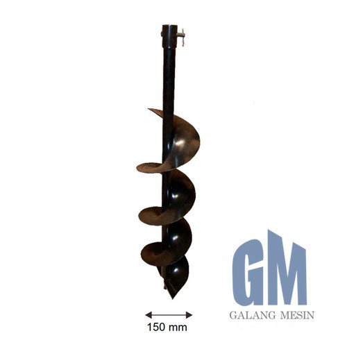 Jual MATA BOR TANAH 15 CM 150 MM SUMUR BIOPORI EARTH AUGER DRILL ...
