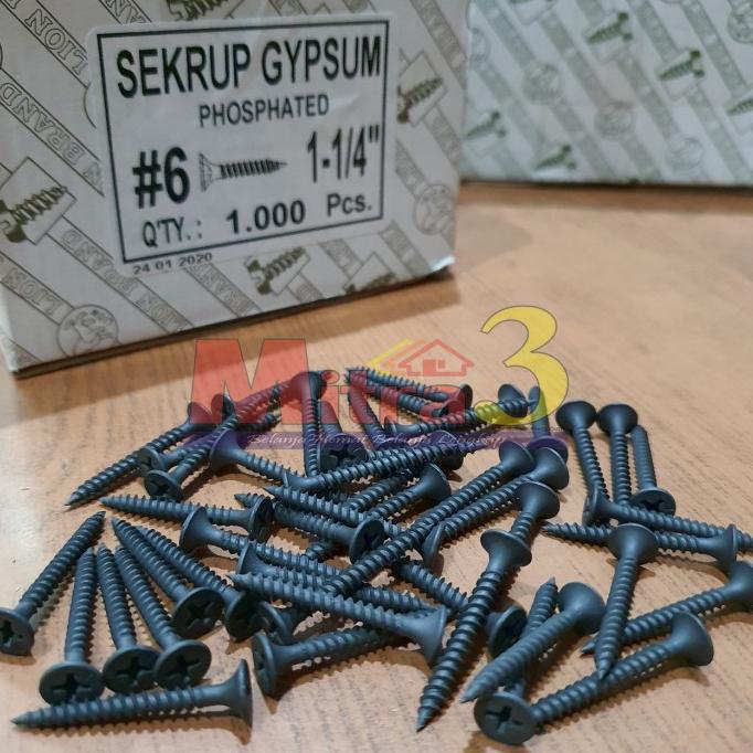 Jual [1 box] Skrup Gypsum 6 x 1 1/4