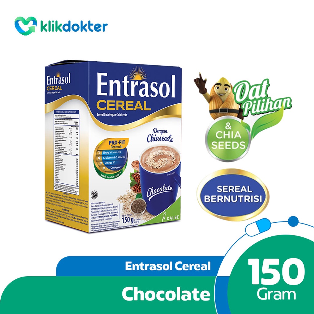 Jual Entrasol Quick Start Cereal Chocolate 5X30gr | Shopee Indonesia