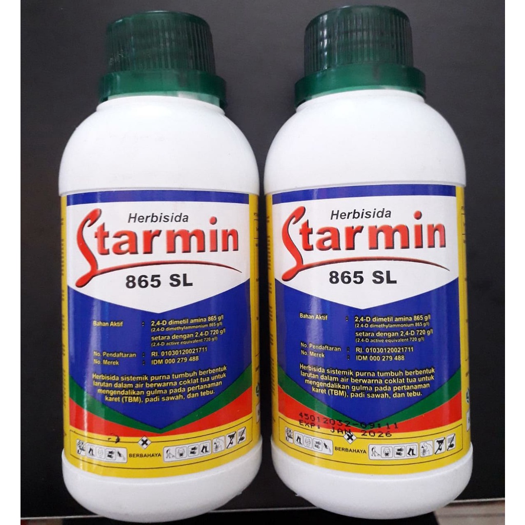 Jual Starmin 865 SL Ukuran 200ml Herbisida Selektif 2,4-D Dimetil Amina ...