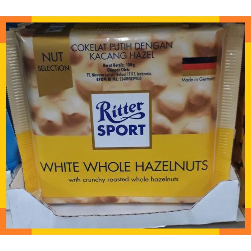 Jual Ritter sports nut selection white whole nuts coklat putih & hazel ...