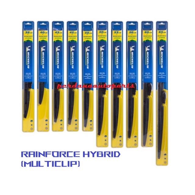 Jual Wiper MICHELIN Rainforce Hybrid (Multiclip) 14inch 16inch 17inch ...